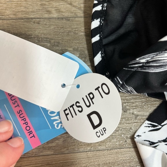 NWT Swim Solutions Triple Tier Fauxkini One Piece - Picture 10 of 12